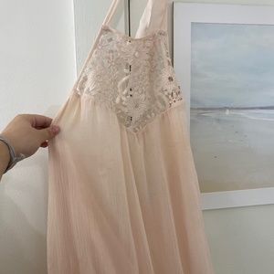Zara Trafaluc Pink Maxi Dress